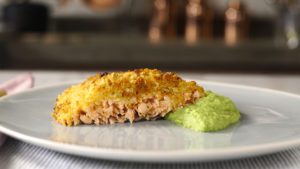 Salmão com Crosta de Panko